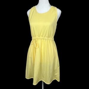 Jenny Boston Dress Yellow New Casual Sleeveless Soft Summer Womens Size Small